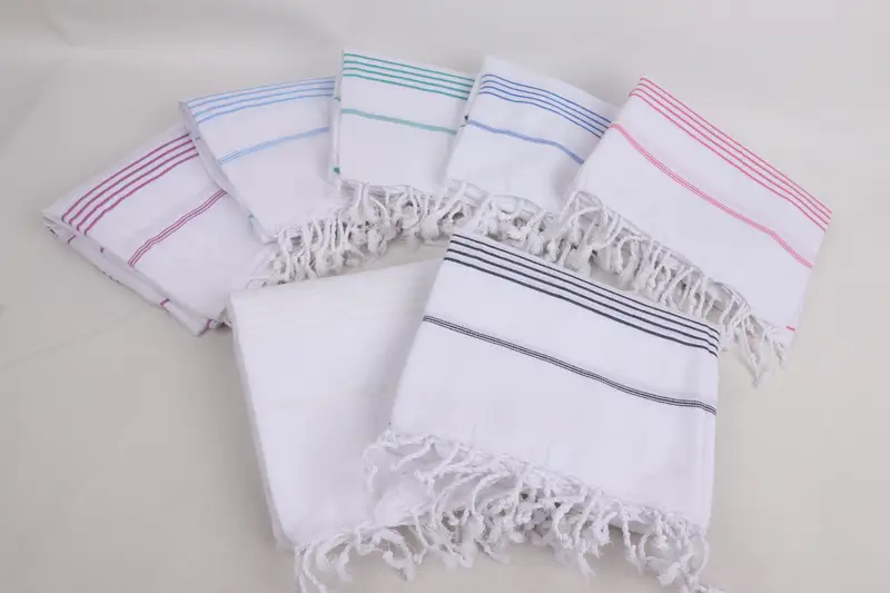 Gift For Bride, Monogram Turkish Towel, Turkish Bath Towel USA, Custom Beach Towel, Personalized Bridesmaid Gift, 70x40 Cotton Striped Towel - 5