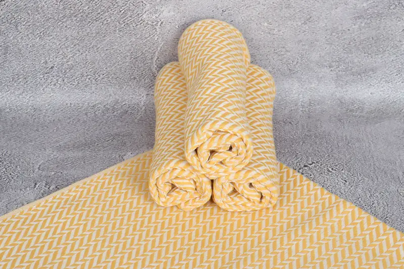 Turkish Towel Hand Towel, Gift For Her, Personalized Kitchen Towel, Wedding Gift, Custom Turkish Towel, 36x18 Cotton Chevron Towel, Handmade Gift - 7