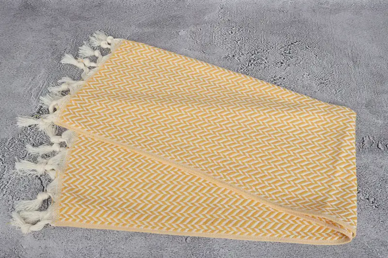 Turkish Towel Hand Towel, Gift For Her, Personalized Kitchen Towel, Wedding Gift, Custom Turkish Towel, 36x18 Cotton Chevron Towel, Handmade Gift - 6