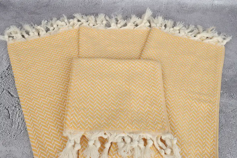 Turkish Towel Hand Towel, Gift For Her, Personalized Kitchen Towel, Wedding Gift, Custom Turkish Towel, 36x18 Cotton Chevron Towel, Handmade Gift - 4