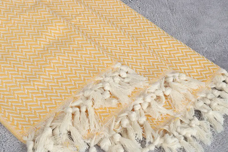 Turkish Towel Hand Towel, Gift For Her, Personalized Kitchen Towel, Wedding Gift, Custom Turkish Towel, 36x18 Cotton Chevron Towel, Handmade Gift - 5