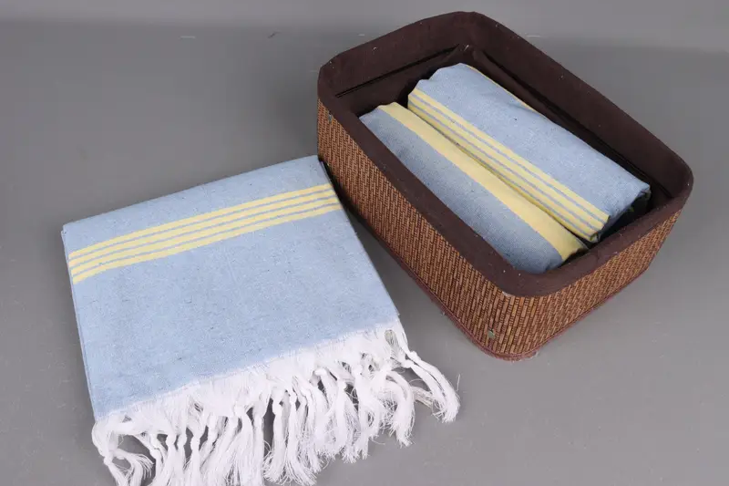 Cotton towel, Quick-Dry Beach Towel, 68x36 Cotton Striped Towel, Sand-resistant Turkish towel for the beach, Bridal Party Gifts, Wedding Gifts Towel - 5