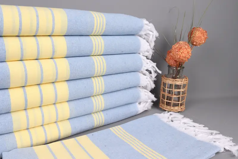 Cotton towel, Quick-Dry Beach Towel, 68x36 Cotton Striped Towel, Sand-resistant Turkish towel for the beach, Bridal Party Gifts, Wedding Gifts Towel - 1