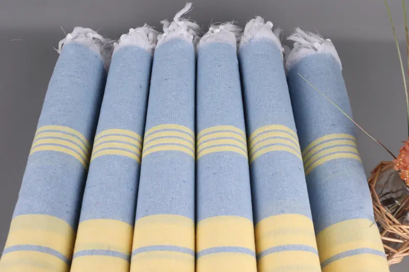 Cotton towel, Quick-Dry Beach Towel, 68x36 Cotton Striped Towel, Sand-resistant Turkish towel for the beach, Bridal Party Gifts, Wedding Gifts Towel - 3