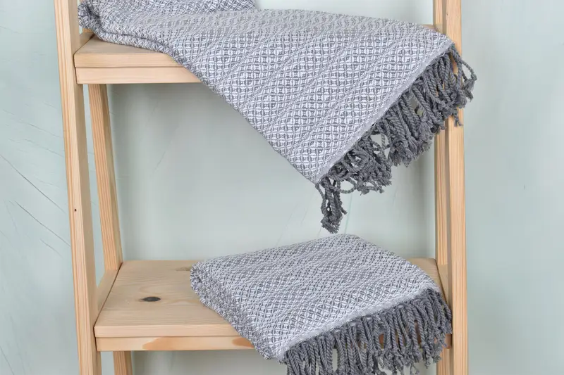 70x40 Cotton Geometric Towel, Turkish Towel Beach Towel, Absorbent Turkish towel, Bridesmaid Gift, Quick-dry peshtemal, Wedding Gift For Bride - 5