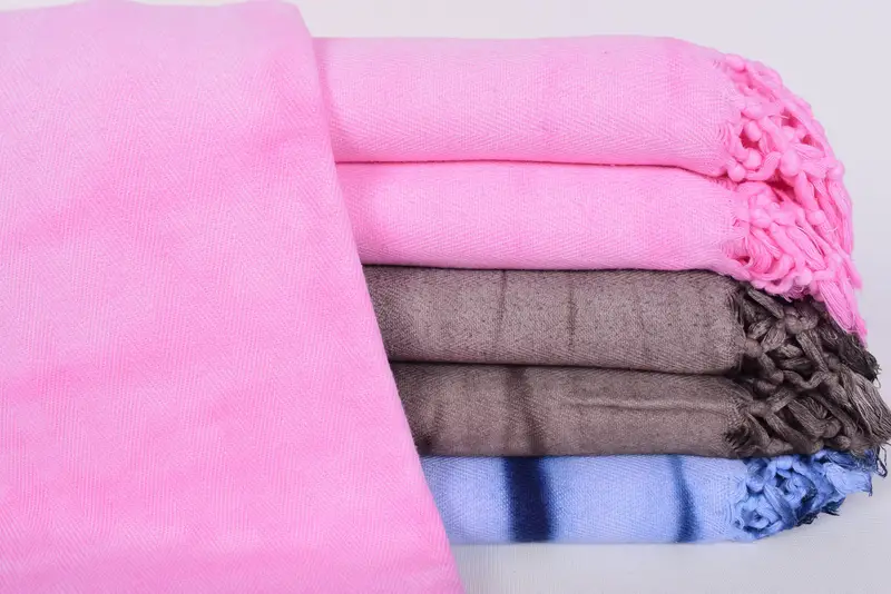 Personalized Beach Towel Pink Tie Dye Stonewashed Chevron, 63x40 Inches