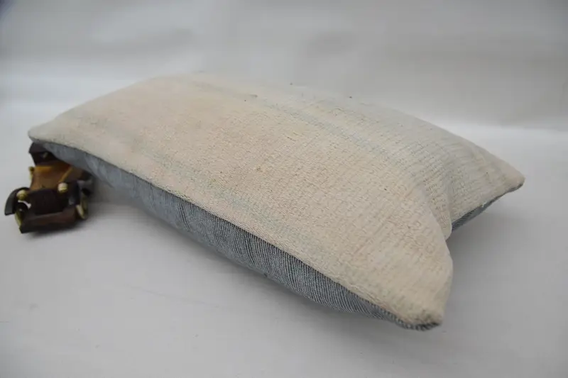 Pastel Cushion, Pillow for Sofa, 12x20 Pink Cushion Cover, Cushion, Interior Designer Pillow, Vintage Kilim Pillow, Turkish Bench Pillow Cover - 6