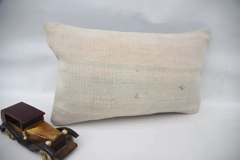 Pastel Cushion, Pillow for Sofa, 12x20 Pink Cushion Cover, Cushion, Interior Designer Pillow, Vintage Kilim Pillow, Turkish Bench Pillow Cover - 2