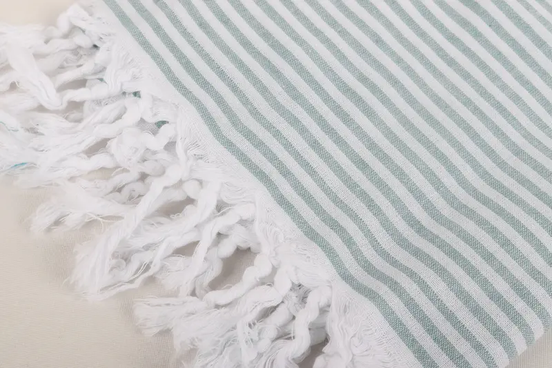 Soft towel, 68x36 Cotton Striped Towel, Turkish Towel USA, Fringed Turkish peshtemal beach towel USA, Sand-resistant towel, Home Decor Towel - 7