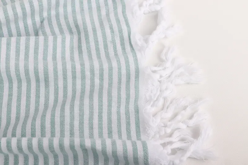 Soft towel, 68x36 Cotton Striped Towel, Turkish Towel USA, Fringed Turkish peshtemal beach towel USA, Sand-resistant towel, Home Decor Towel - 8