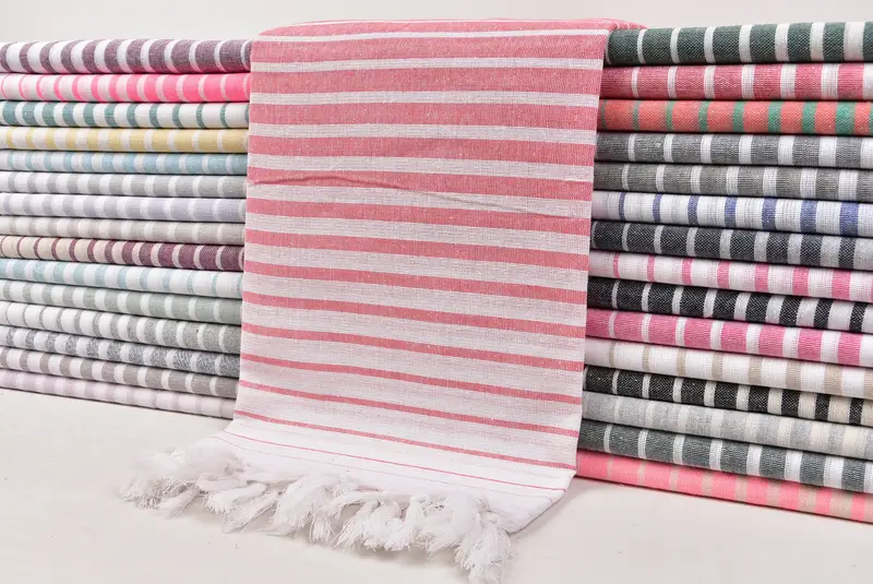 70x40 Cotton Striped Towel, Employee Gifts, Personalized Wedding Gift, Gifts For Him, Towel With Name, Family Gift Basket, Lightweight Turkish towel - 3