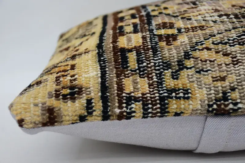 Pillow for Sofa, Colorful Cushion Cover, Cushion Case, Kilim Pillow Cover, 14x14 Beige Pillow Cover, Ethnical Kilim Rug Pillow, Tapestry Pillow Sham - 4