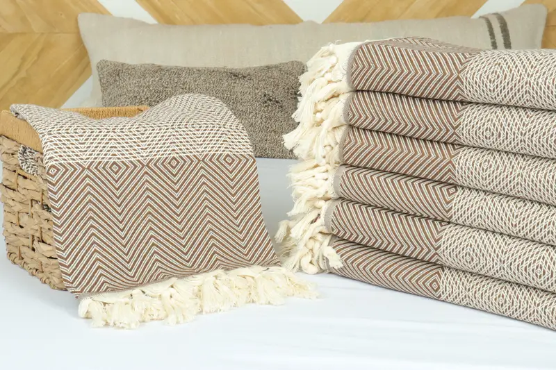 Turkish Beach Blanket, Throw Blanket, Monogram Blanket, Custom Wedding Gifts, Valentines Day Gift For Him, 92x80 Cotton Diamond Towel - 4