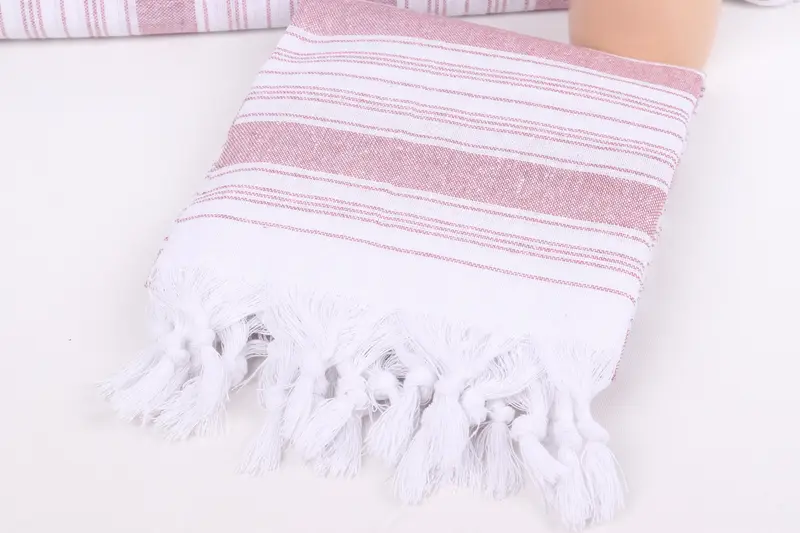 Bridal Shower Favors, Bachelorette Party Favors, Thin towel, Eco-friendly Turkish peshtemal towel, Bridal Gifts, 68x32 Cotton Striped Towel - 5