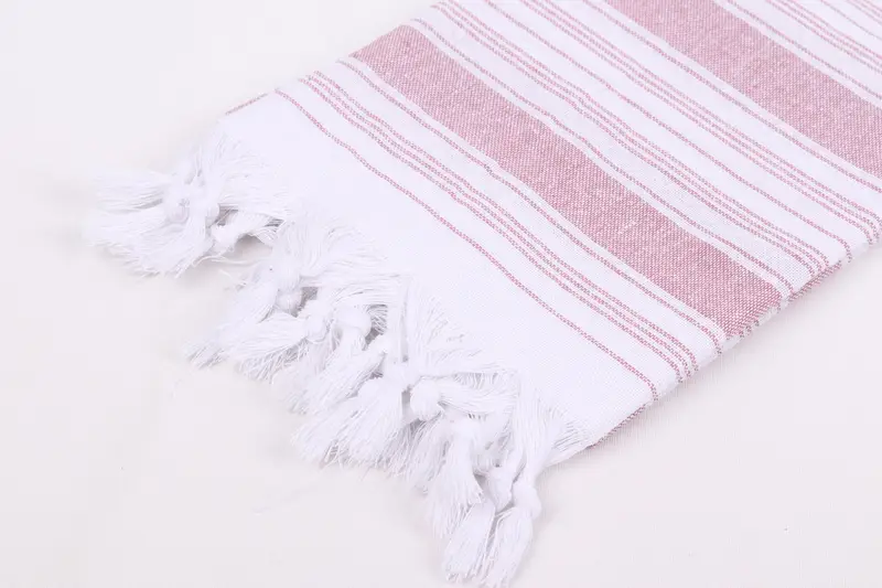 Bridal Shower Favors, Bachelorette Party Favors, Thin towel, Eco-friendly Turkish peshtemal towel, Bridal Gifts, 68x32 Cotton Striped Towel - 7