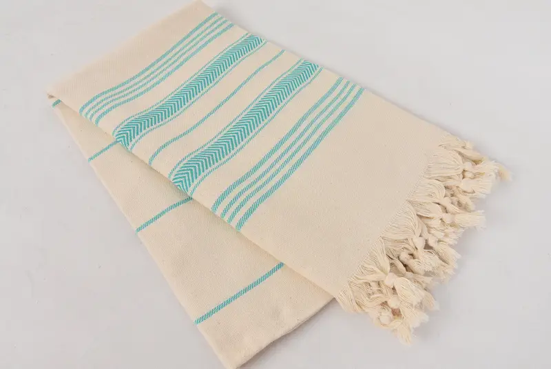 Turkish fouta towel for outdoor use, 70x40 Cotton Striped Towel, Beach Towel Gift, Wedding Favors, Personalized Gift For Him, Turkish Towel Beach - 6