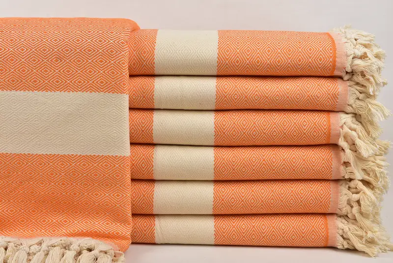 92x80 Cotton Diamond Towel, Monogram Blanket, Extra Large Tablecloth, Woven Blanket, Bedspread, Shower Curtain, Bachelor Bachelorette Party Favors - 1