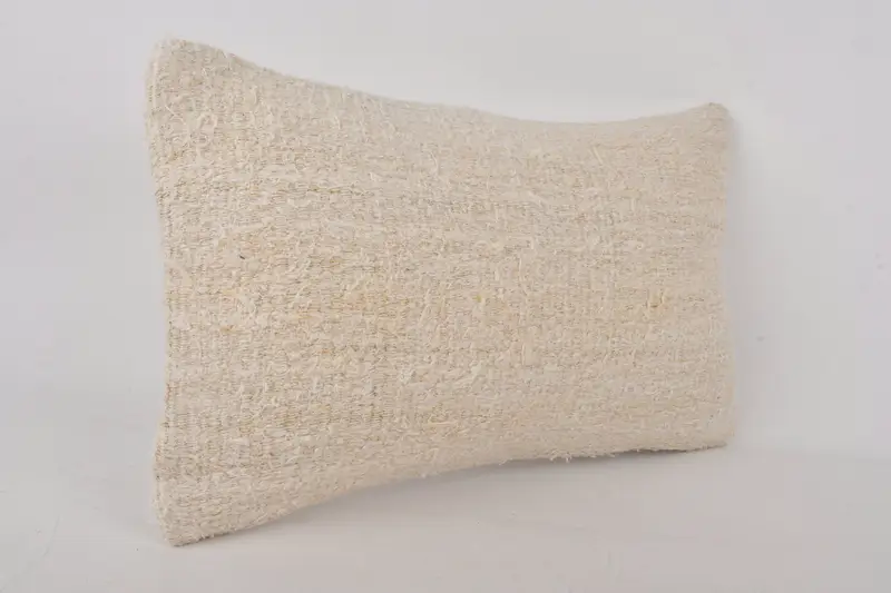 Turkish Pillow, Pet Pillow Cover, Cushion, Accent Throw Pillow Cover, 12x20 White Pillow Cover, Ethnical Kilim Rug Pillow, Turkish Kilim Pillow - 2