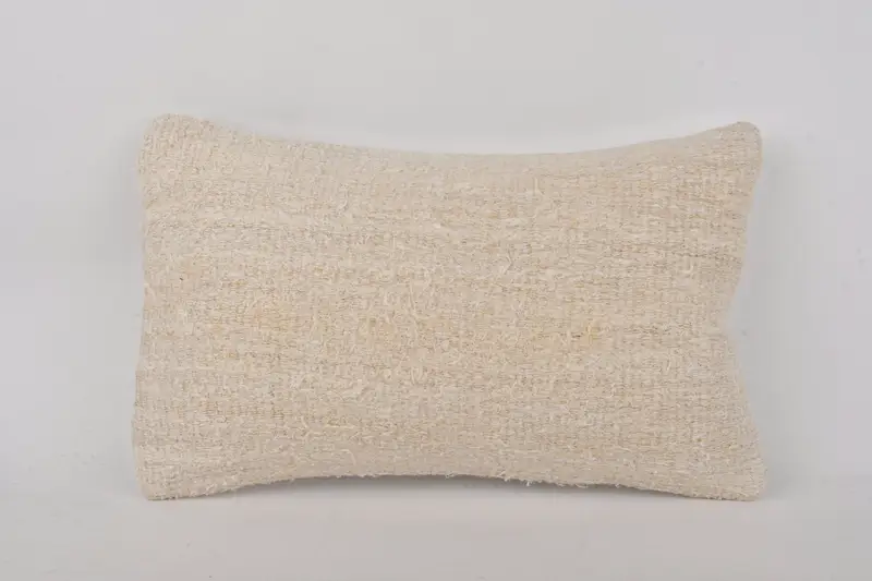 Turkish Pillow, Pet Pillow Cover, Cushion, Accent Throw Pillow Cover, 12x20 White Pillow Cover, Ethnical Kilim Rug Pillow, Turkish Kilim Pillow - 1
