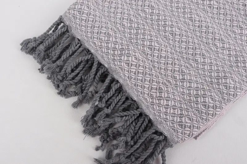 Quick-Dry Beach Towel, 70x40 Cotton Geometric Towel, Handmade Turkish Towel, Bath towel, Organic Towel, Custom Wedding Gifts, Bachelor Gift - 7
