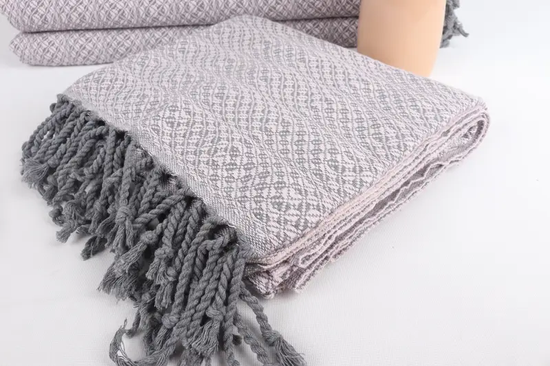 Quick-Dry Beach Towel, 70x40 Cotton Geometric Towel, Handmade Turkish Towel, Bath towel, Organic Towel, Custom Wedding Gifts, Bachelor Gift - 5