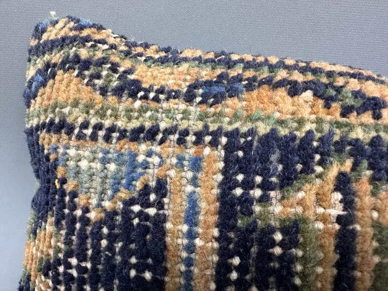 Turkish Kilim Pillow, Turkish Pillow, 8x16 Blue Cushion, Shabby Chic Pillow Cover, Pillow Case, Kilim Pillow, Customized Cushion Cover - 5