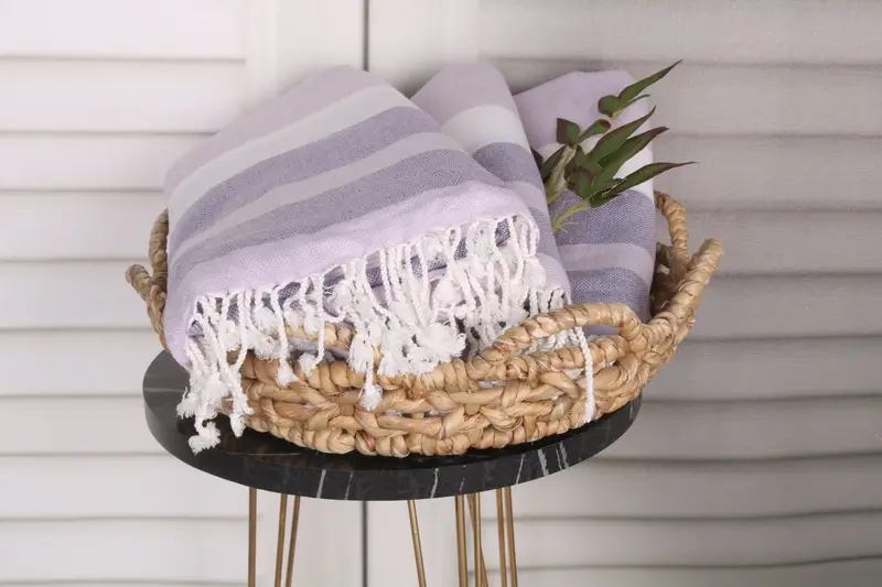 Bath towel, Gift Boxes Towel, Guest Towel, Girls Weekend Getaways Gifts, Turkish hand towel, Personalized Turkish Towel, 70x40 Cotton Striped Towel - 5