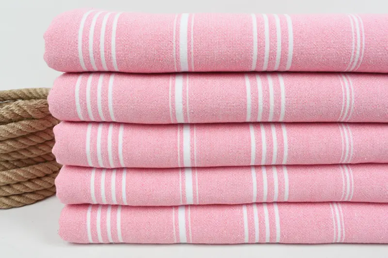 Turkish beach towel with fringe, 70x36 Cotton Striped Terry Towel, Monogram Turkish Towel, Custom Towel, Bridal Gifts, Sand-resistant towel - 2