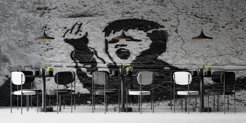 Banky Bad Boy Canvas、Bright Wall Paper、Painting Wall Decor、Paper Wall Art、Modern Wall Paper、Middele Finger Wall Mural、 - 2
