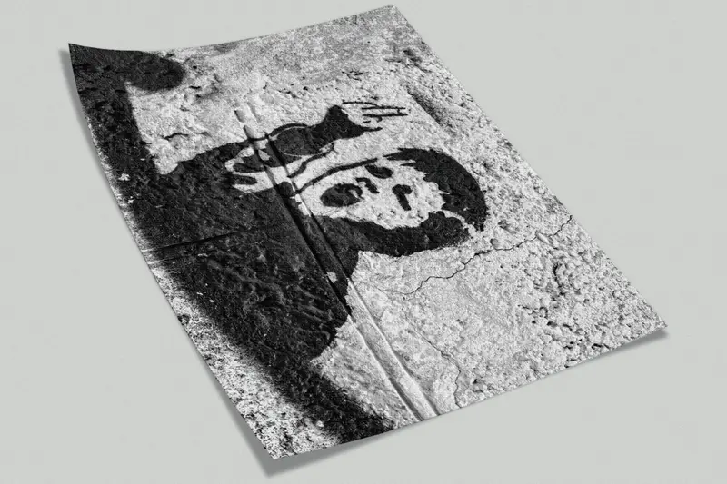 Banky Bad Boy Canvas、Bright Wall Paper、Painting Wall Decor、Paper Wall Art、Modern Wall Paper、Middele Finger Wall Mural、 - 3