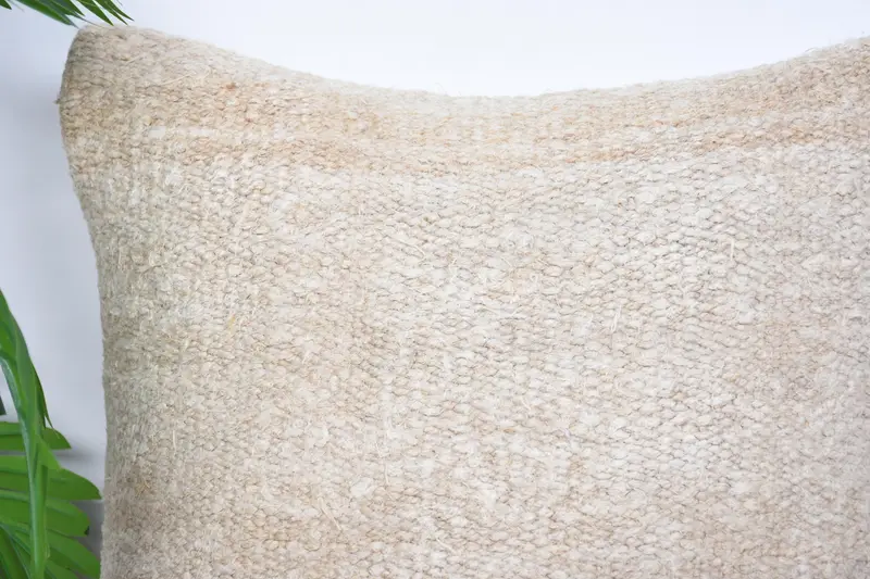 Pillow Case, Pillow for Couch, 16x16 White Pillow Sham, Home Decor Pillow, Neutral Throw Pillow Cover, Interior Designer Pillow, Patio Pillow Sham - 2