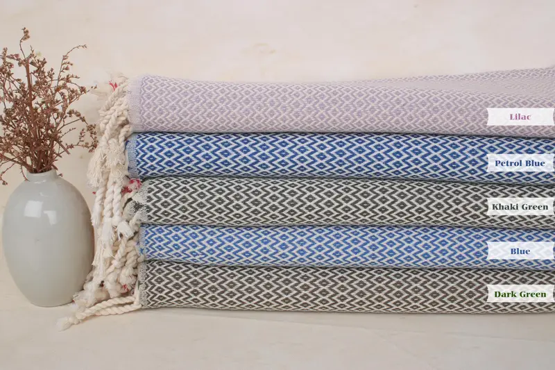 Summer Gift Ideas, Custom Beach Towel, Personalized Gift, Peshtemal Towel, Gift For Mom, Cotton towel, 70x40 Cotton Diamond Towel, Holiday Towel - 4