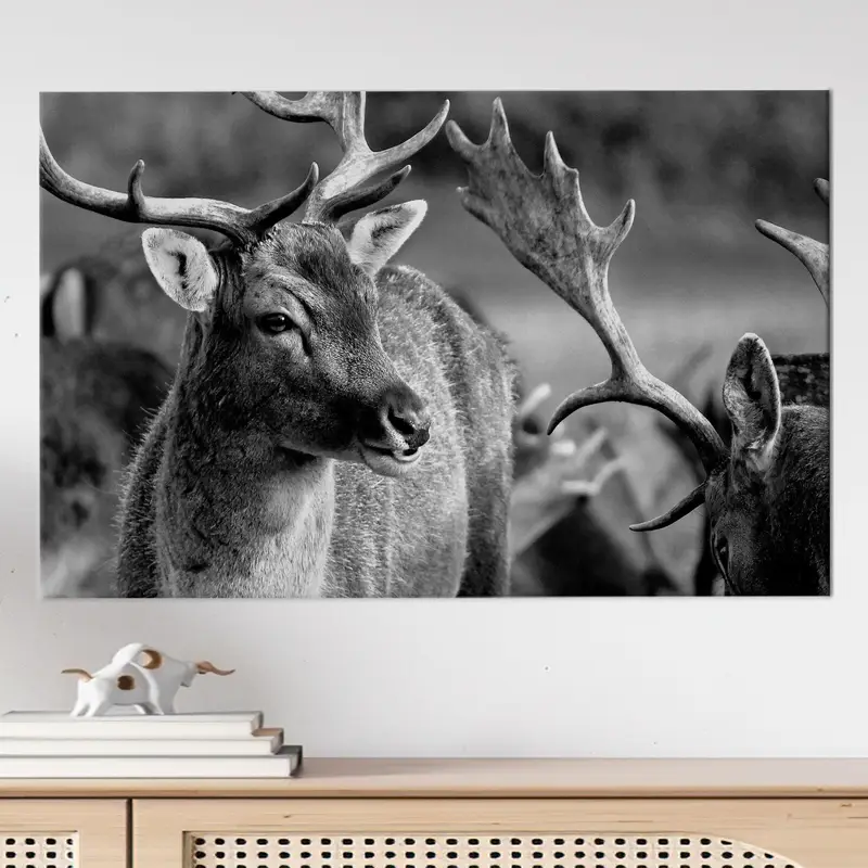 Zarif Geyik Yaban Hayatı Kanvas Tablo Baskı - Loft Dekor Sanatı