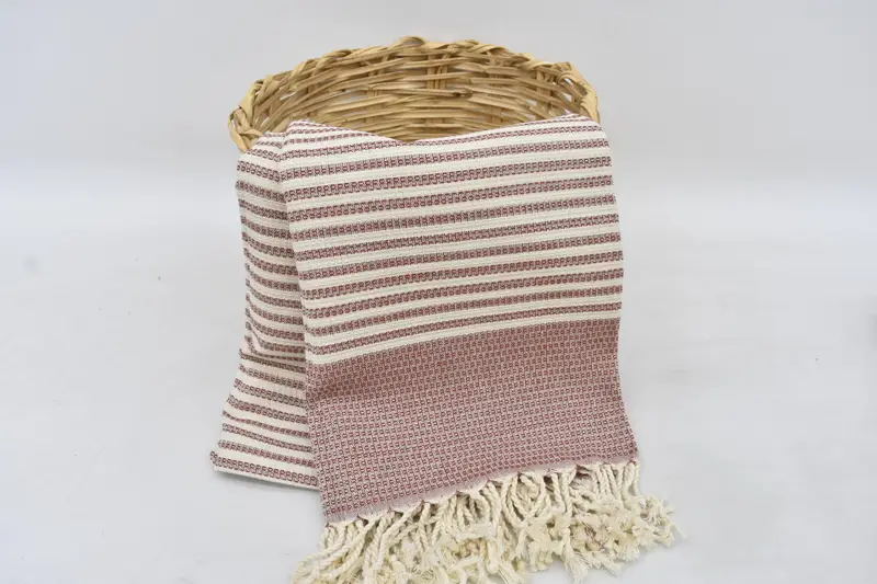 Monogram Beach Towel, Grandma Gift, 68x40 Cotton Striped Towel, Beach Size Towel, Sand-resistant towel, Embroidery Towel, Lightweight Turkish towel - 6