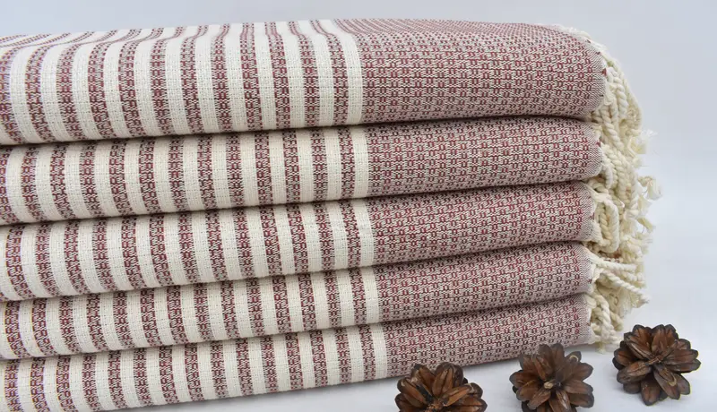 Monogram Beach Towel, Grandma Gift, 68x40 Cotton Striped Towel, Beach Size Towel, Sand-resistant towel, Embroidery Towel, Lightweight Turkish towel - 1