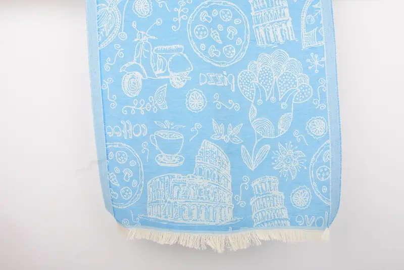 Wedding Favors, Custom Hand Towel, 28x20 Cotton Italian Symbols Design Towel, Bridesmaid Towel, Embroidery Towels, Monogram Hand Towel, Guest Towel - 1