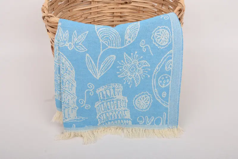 Wedding Favors, Custom Hand Towel, 28x20 Cotton Italian Symbols Design Towel, Bridesmaid Towel, Embroidery Towels, Monogram Hand Towel, Guest Towel - 6