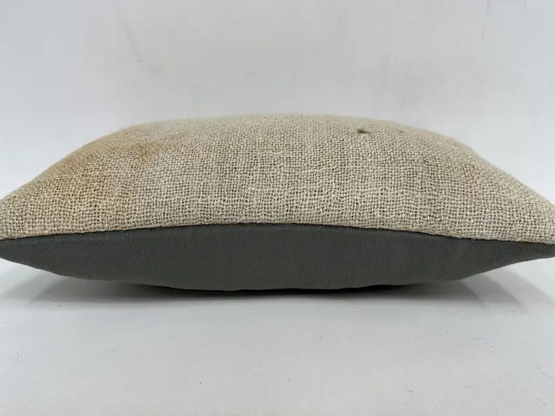 Yastık Sham, atma Kilim Yastığı, Meditasyon Yastığı Sham, 12x20 Bej Yastık Kılıfı, Kilim Yastık Sham, Vintage Kilim Yastığı - 5