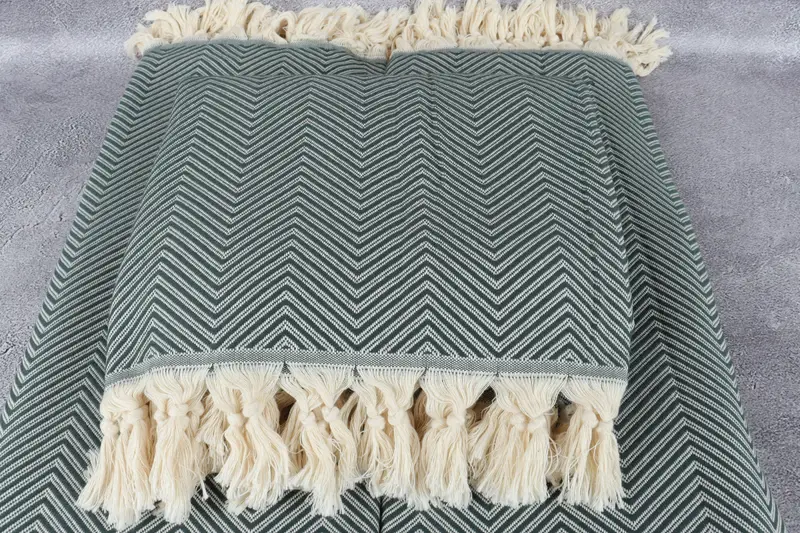 Bridal Shower Gift, 92x80 Cotton Striped Towel, Spooky Bachelorette Party, Housewarming Gift, Best Friend Christmas Gift, Boho Throw Blankets - 4