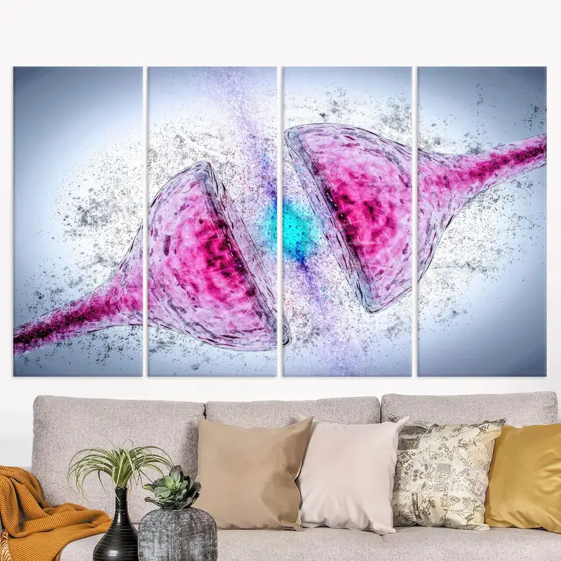 Synapses Cortical Neurons Medical, Science Canvas, Science Neurology Brain Wall Art, Brain Canvas Art, Office Wall Decor, Abstract Wall Art, - 7