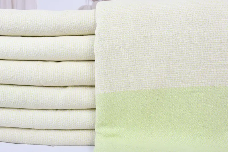 Monogram Blanket, 104x80 Cotton Diamond Towel, Turkish Blanket, Custom Gifts, Aesthetic Blanket, Custom Wedding Gifts, Organic Throw, Shower Curtain - 3
