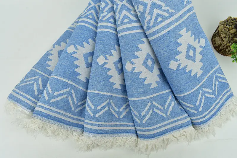 74x40 Cotton Geometric Towel, Bridal Shower Gift, Bachelorette Gifts, Bachelorette Party Gift, Personalized Turkish Beach Towel, Bridesmaid Favors - 5