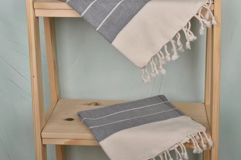 Personalized Gift, Bridal Shower Favors, Spa Towel, 36x16 Cotton Striped Towel, Turkish Towel Hand Towel, Personalized Gift For Him, Wedding Favors - 5