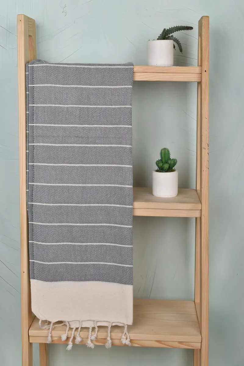 Personalized Gift, Bridal Shower Favors, Spa Towel, 36x16 Cotton Striped Towel, Turkish Towel Hand Towel, Personalized Gift For Him, Wedding Favors - 8