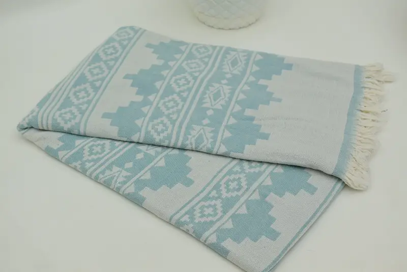 70x36 Cotton Aztec Towel, Gift For Wedding Day, Personalized Towel, Personalized Gift, Boyfriend Christmas Gift, Organic Towel, Summer Gift - 4