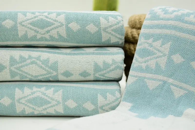 70x36 Cotton Aztec Towel, Gift For Wedding Day, Personalized Towel, Personalized Gift, Boyfriend Christmas Gift, Organic Towel, Summer Gift - 1