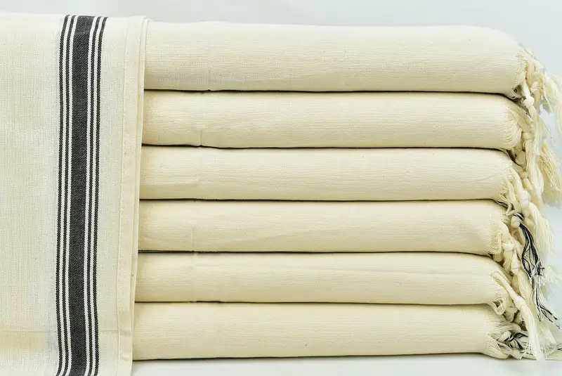Toalla de toalla turca, toalla a rayas de algodón 36x18, toalla de pedido a granel, poca de cocina turca, toalla de mano costumbre, regalo para él, regalos de Feliz Navidad - 1