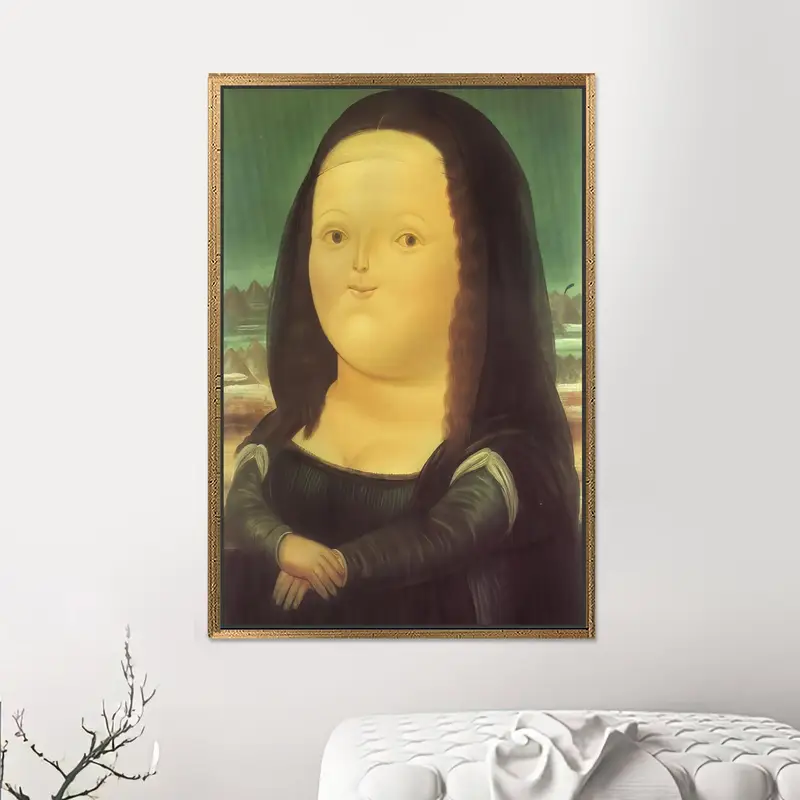 Modern Soyut Kanvas: Fernando Botero'dan Esinlenen Sanatsal Reprodüksiyon