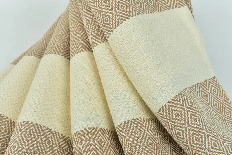 Cute Beach Towel, Travel towel, Organic Turkish towel, Wedding Day Gift For Bride, Best Beach Towel, Bridesmaid Towel, 70x40 Cotton Diamond Towel - 5