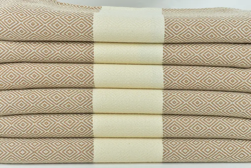 Cute Beach Towel, Travel towel, Organic Turkish towel, Wedding Day Gift For Bride, Best Beach Towel, Bridesmaid Towel, 70x40 Cotton Diamond Towel - 2